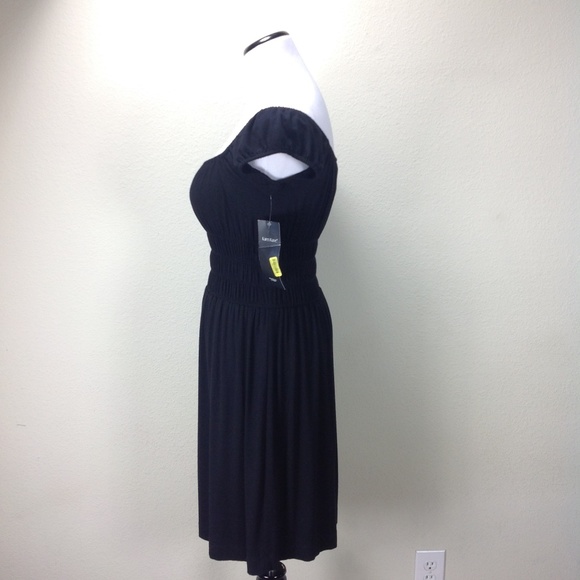 NWT Karen Kane Black Ruched Elastic Waist … - Picture 3 of 7